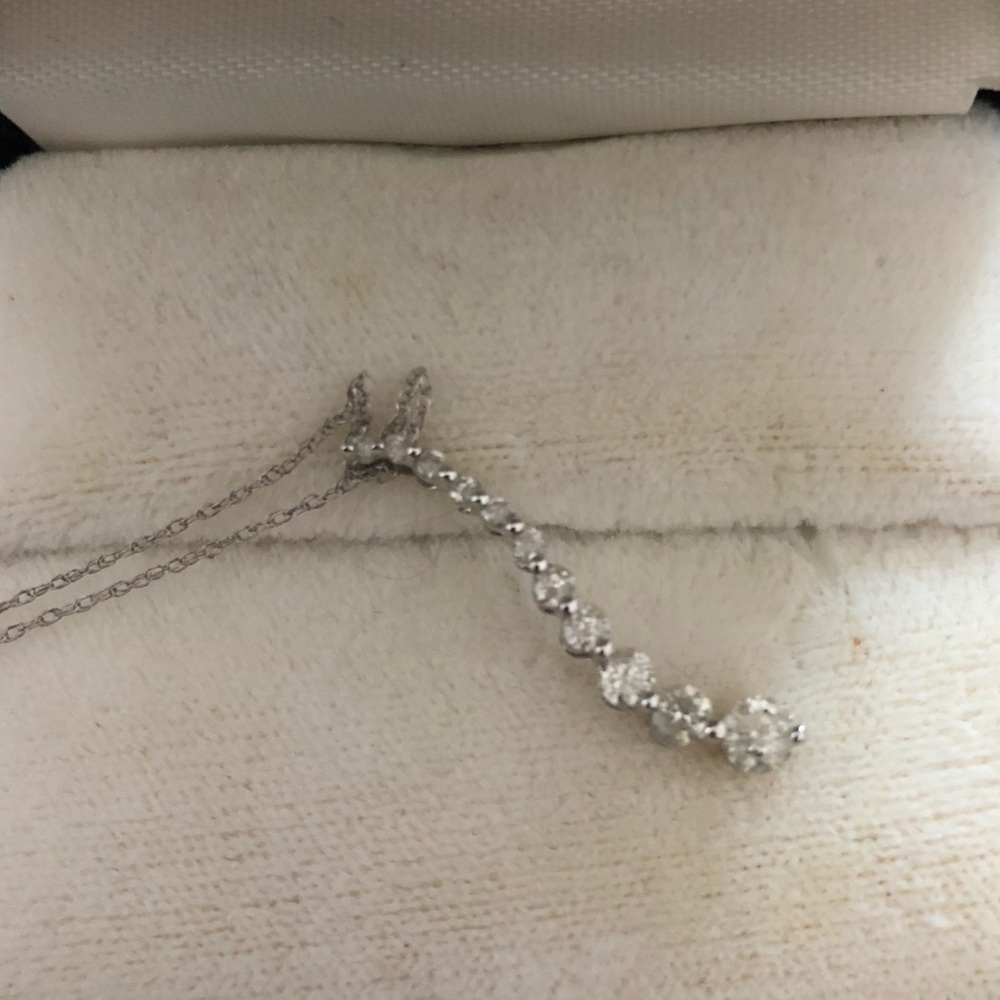 10k Diamond “Journey” Pendant Necklace